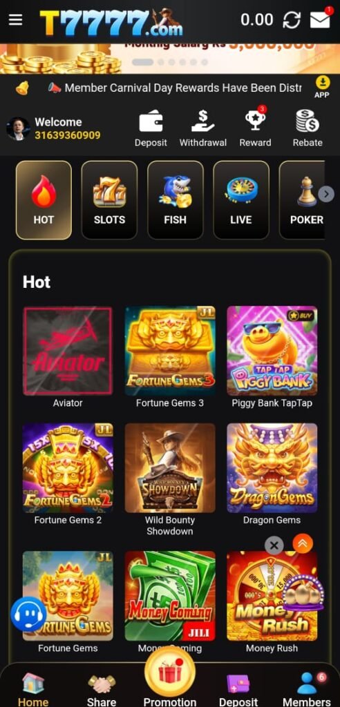 T7777 game